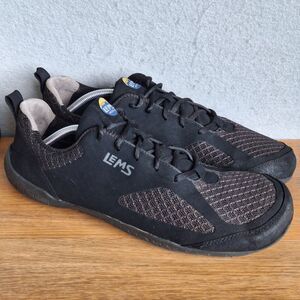 LEMS Primal 2 Barefoot Shoes Men’s 13 Black Minimalist Zero Drop Suede